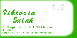 viktoria sulak business card